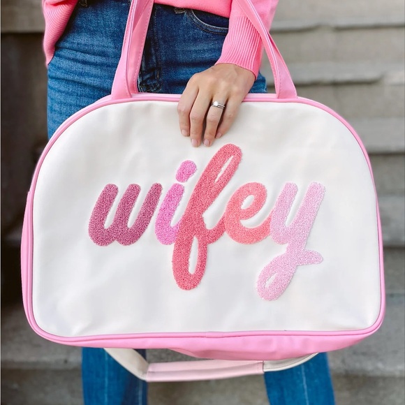 Jadelynn Brooke Wifey Travel Duffle Bag - Picture 2 of 9